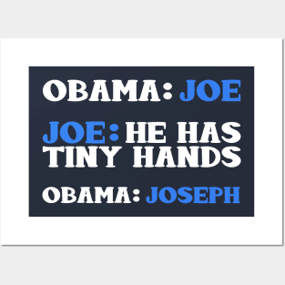 Obama And Joe Biden Bickering Meme T-Shirt Posters and Art